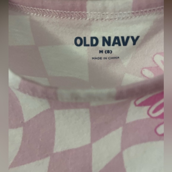 Old Navy Kids Pink Checkered Barbie Tank Top - Picture 5 of 5